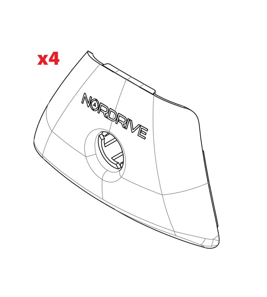 SET 4 COVER PIEDI IN-RAIL  N99961
