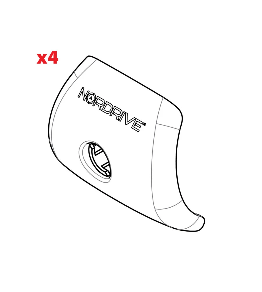SET 4 COVER PIEDI RAIL  N99960