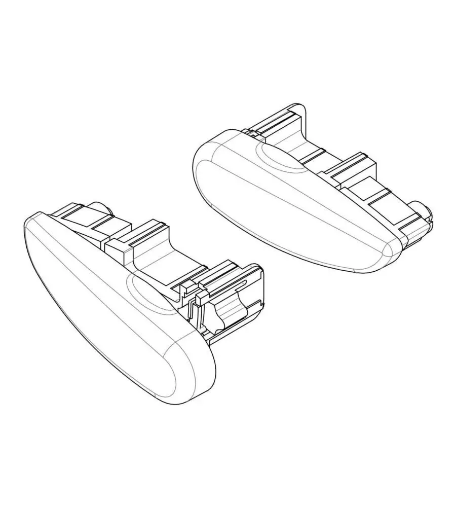 SET 2 TAPPI PER BARRE SILENZIO  N99949