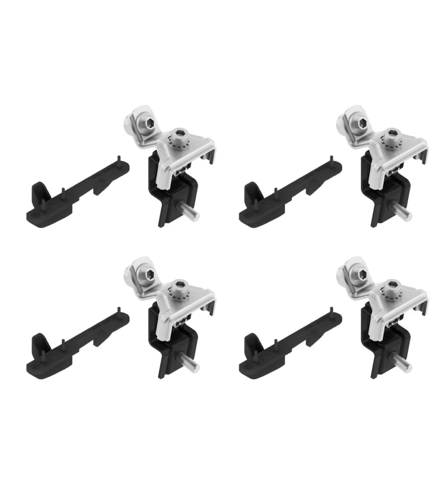 KIT ATTACCHI PER BARRE AUTO PORTATUTTO CLAMP SNAP - K-7  N21417