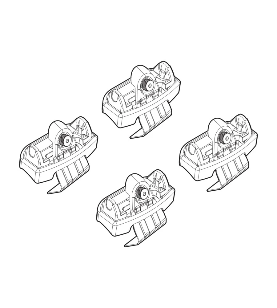 KIT ATTACCHI PER BARRE AUTO PORTATUTTO PEUGEOT 208 5P 19>  N21234