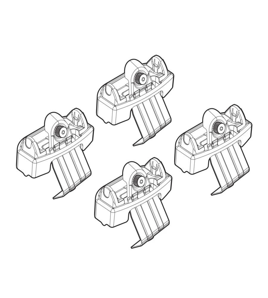 KIT ATTACCHI PER BARRE AUTO PORTATUTTO FORD MONDEO 5P 14>  N21223