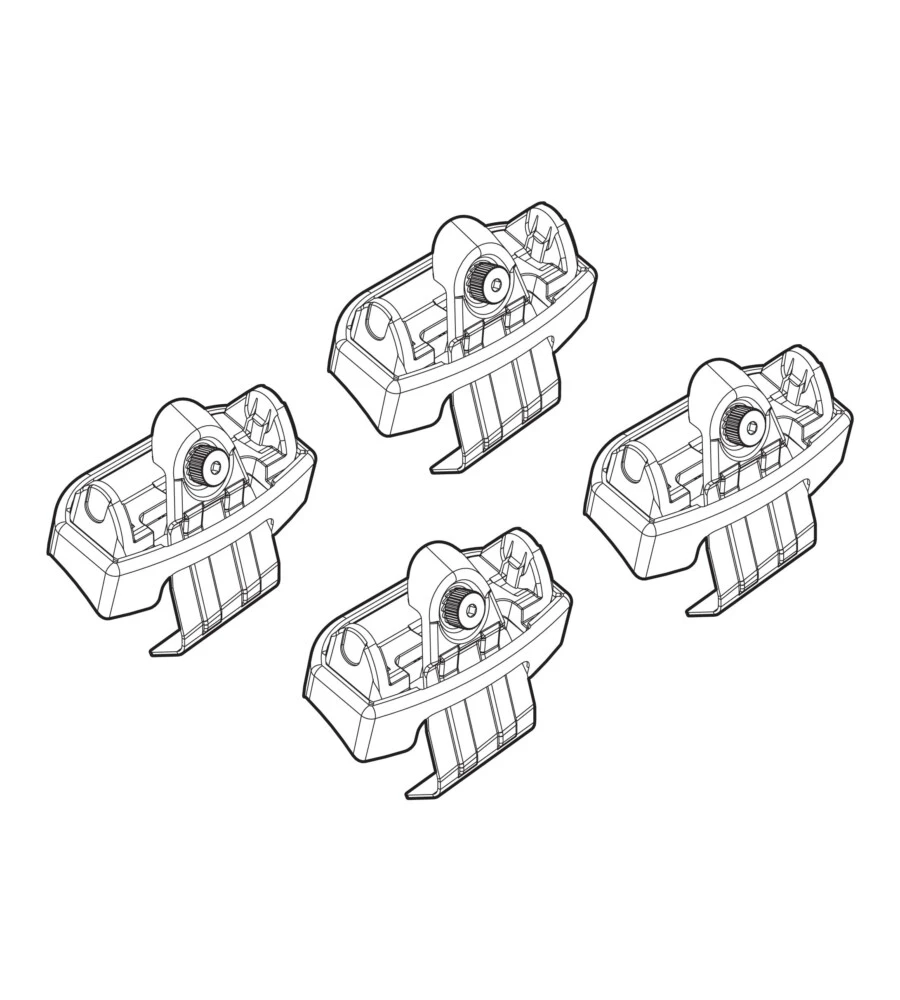 KIT ATTACCHI PER BARRE AUTO PORTATUTTO AUDI Q2 16>  N21218