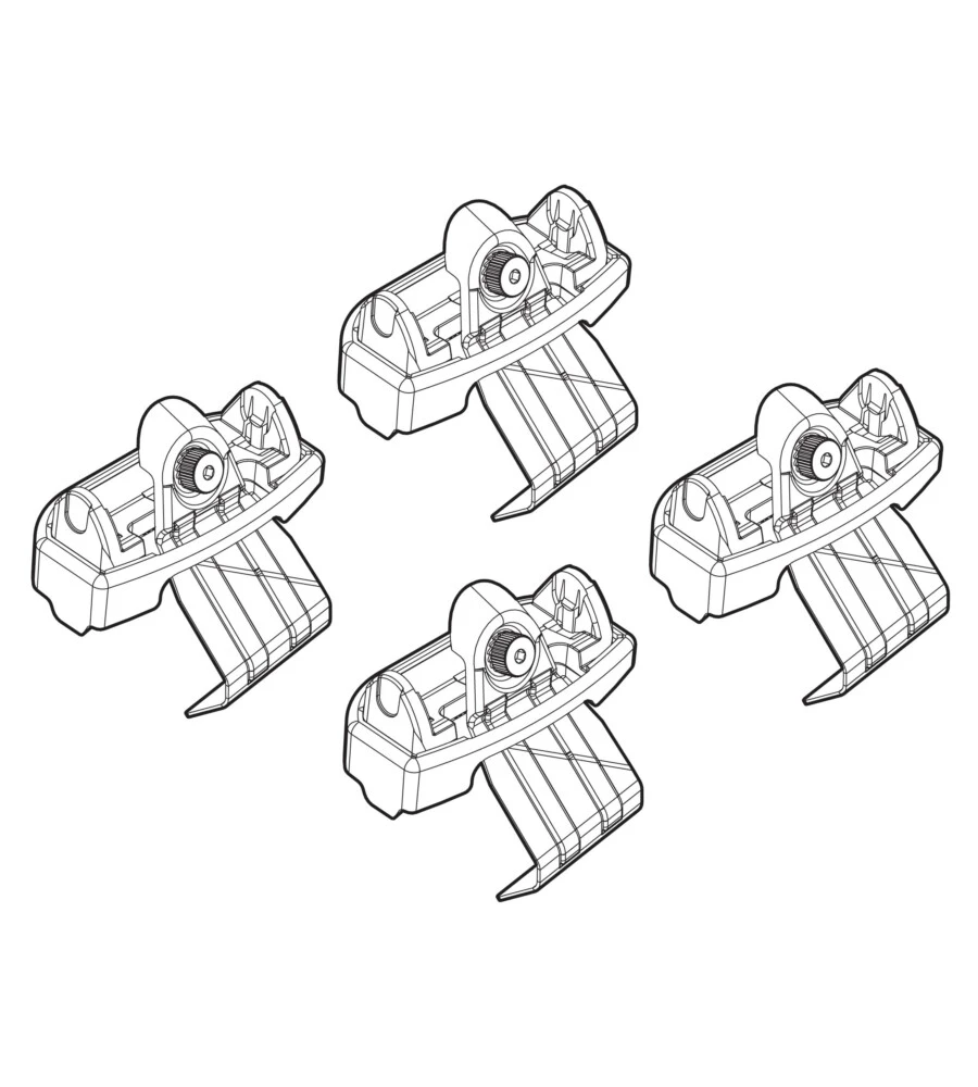 KIT ATTACCHI PER BARRE AUTO PORTATUTTO VOLVO S60 16>  N21216