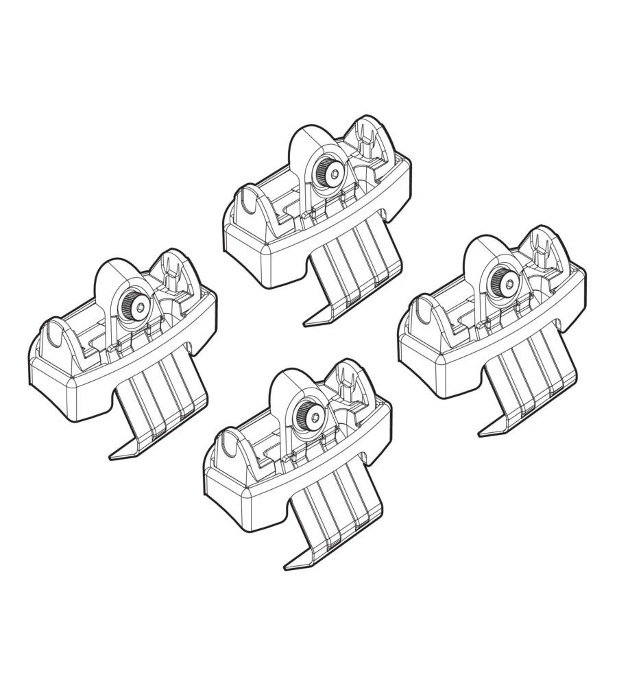 KIT ATTACCHI PER BARRE AUTO PORTATUTTO OPEL CROSSLAND X 17>  N21213
