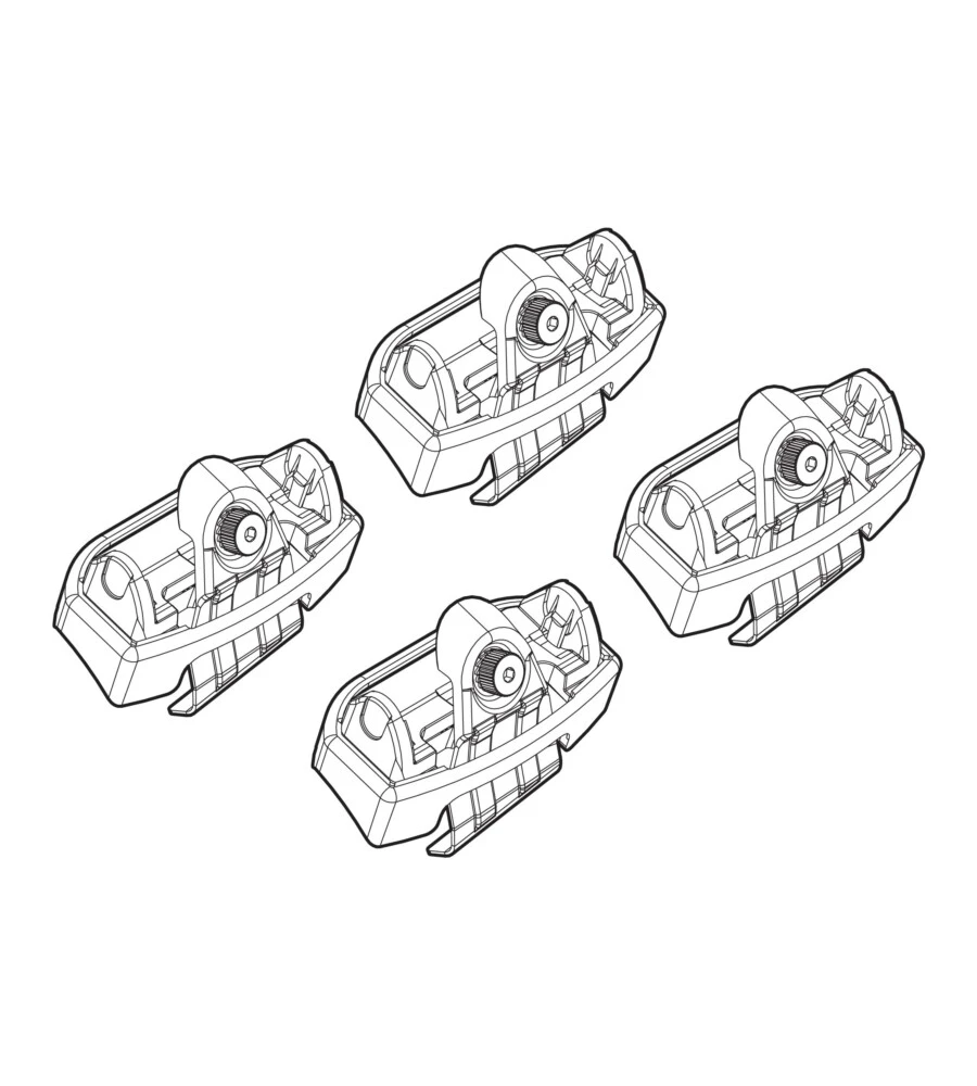 KIT ATTACCHI PER BARRE AUTO PORTATUTTO KIA RIO 5P 17>  N21212