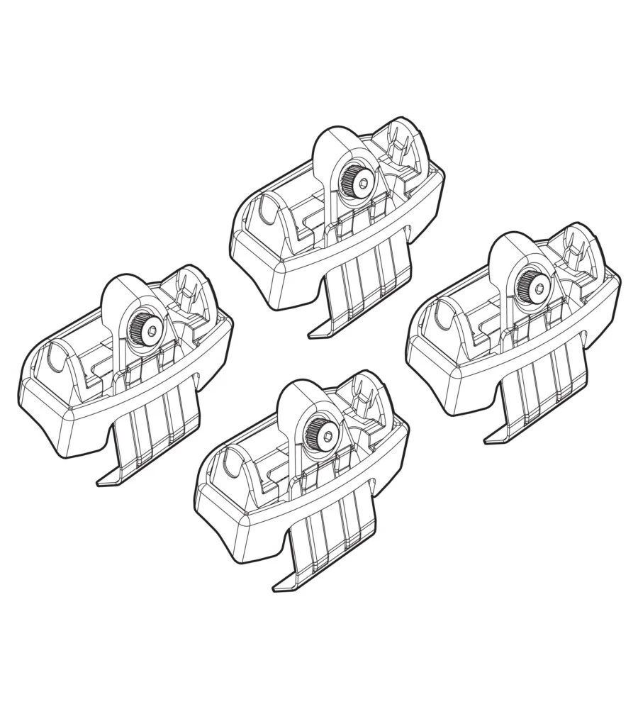 KIT ATTACCHI PER BARRE AUTO PORTATUTTO FORD EDGE 16>  N21197