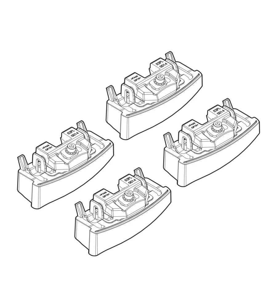 KIT ATTACCHI PER BARRE AUTO PORTATUTTO BMW S4 COUPE 14> S4 GRAND COUPE 15>,  N21175