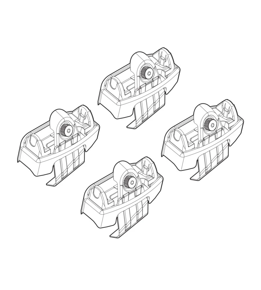 KIT ATTACCHI PER BARRE AUTO PORTATUTTO MAZDA 2 5P 15>  N21173