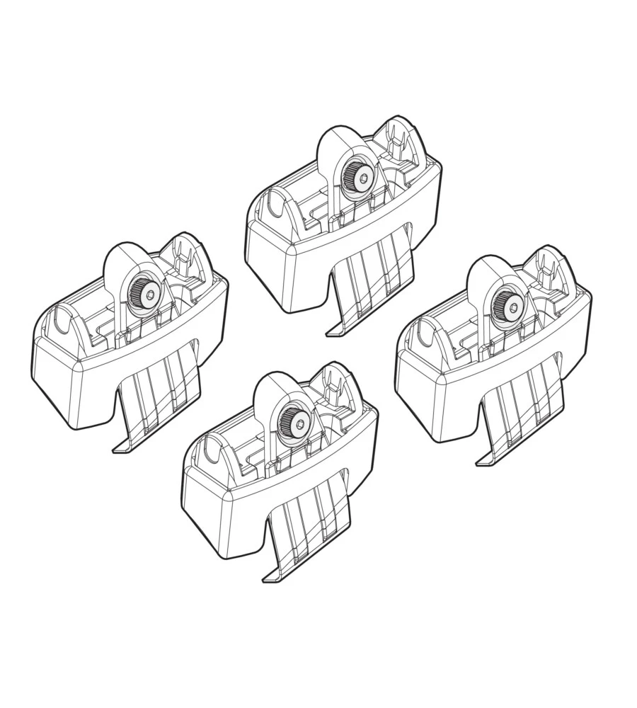 KIT ATTACCHI PER BARRE AUTO PORTATUTTO KIA RIO 5P 09/11>  N21168