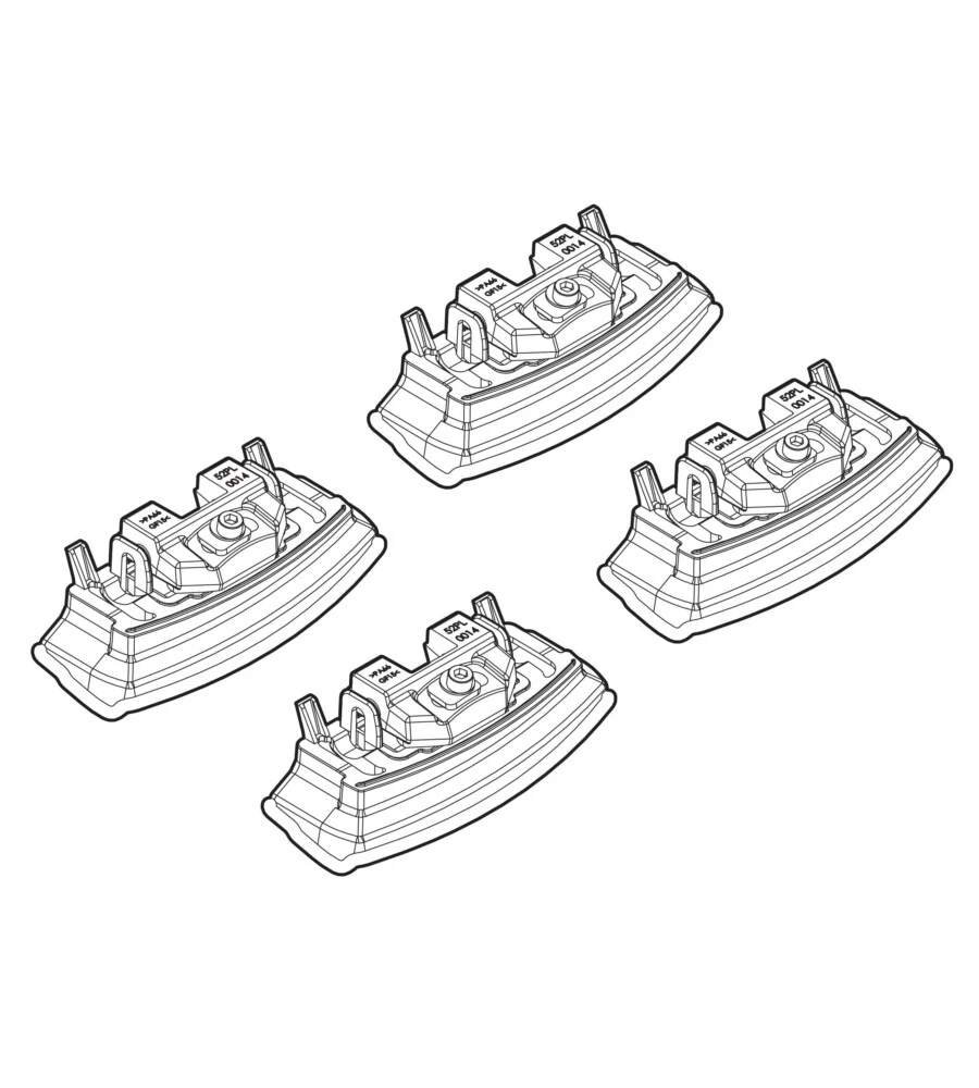 KIT ATTACCHI PER BARRE AUTO PORTATUTTO KIA CEE D 05/12>  N21165