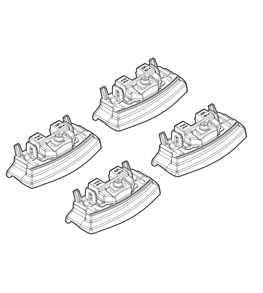 KIT ATTACCHI PER BARRE AUTO PORTATUTTO KIA SOUL 01/14> (NO RAILING)  N21164