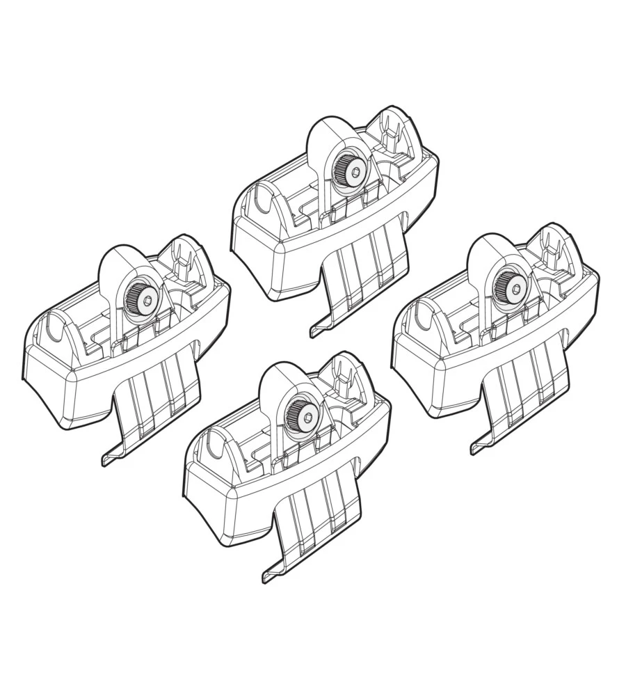 KIT ATTACCHI PER BARRE AUTO PORTATUTTO TOYOTA RAV 4 (NO RAILING) 13>  N21161