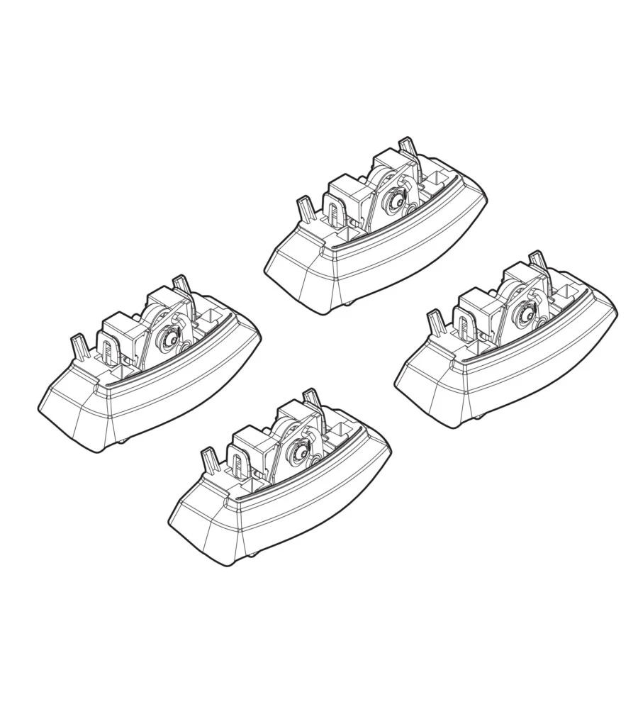 KIT ATTACCHI PER BARRE AUTO PORTATUTTO OPEL ADAM 13>  N21154