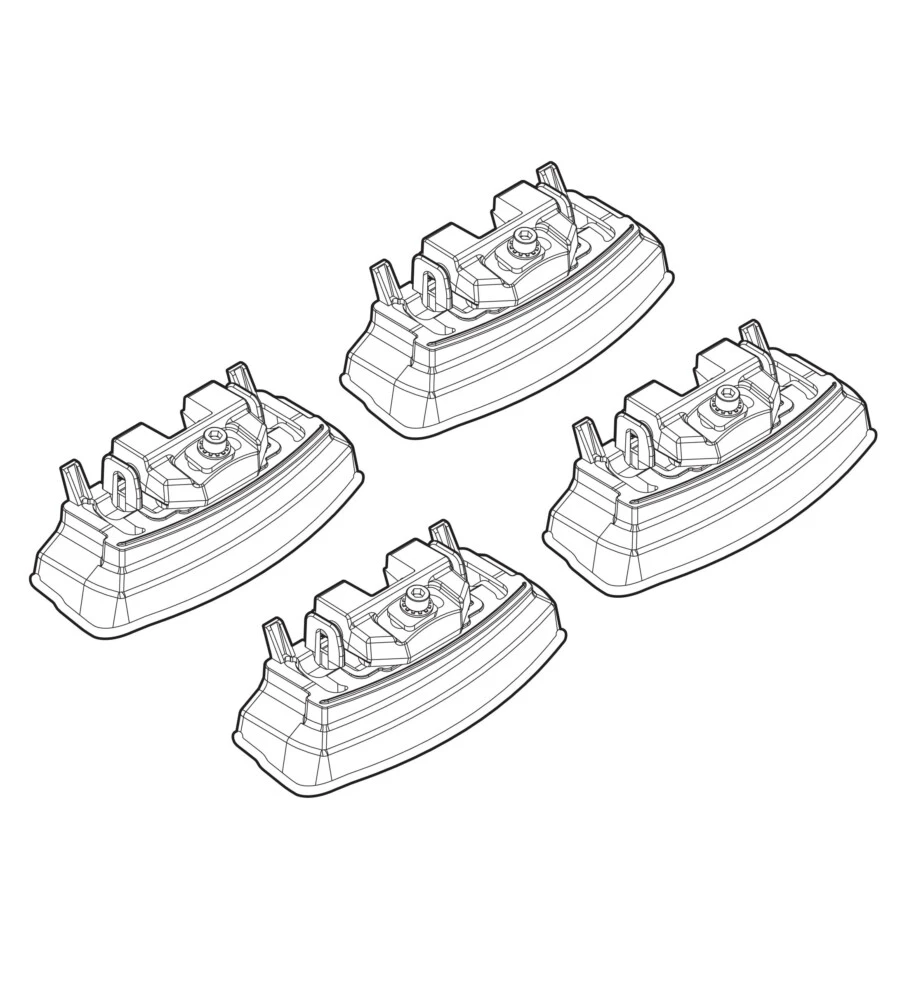 KIT ATTACCHI PER BARRE AUTO PORTATUTTO MAZDA CX-7 06/07>12/12  N21153