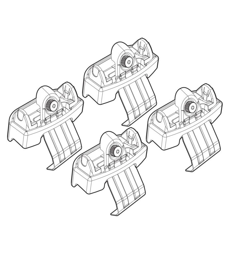 KIT ATTACCHI PER BARRE AUTO PORTATUTTO TOYOTA VERSO-S 05/11>  N21140