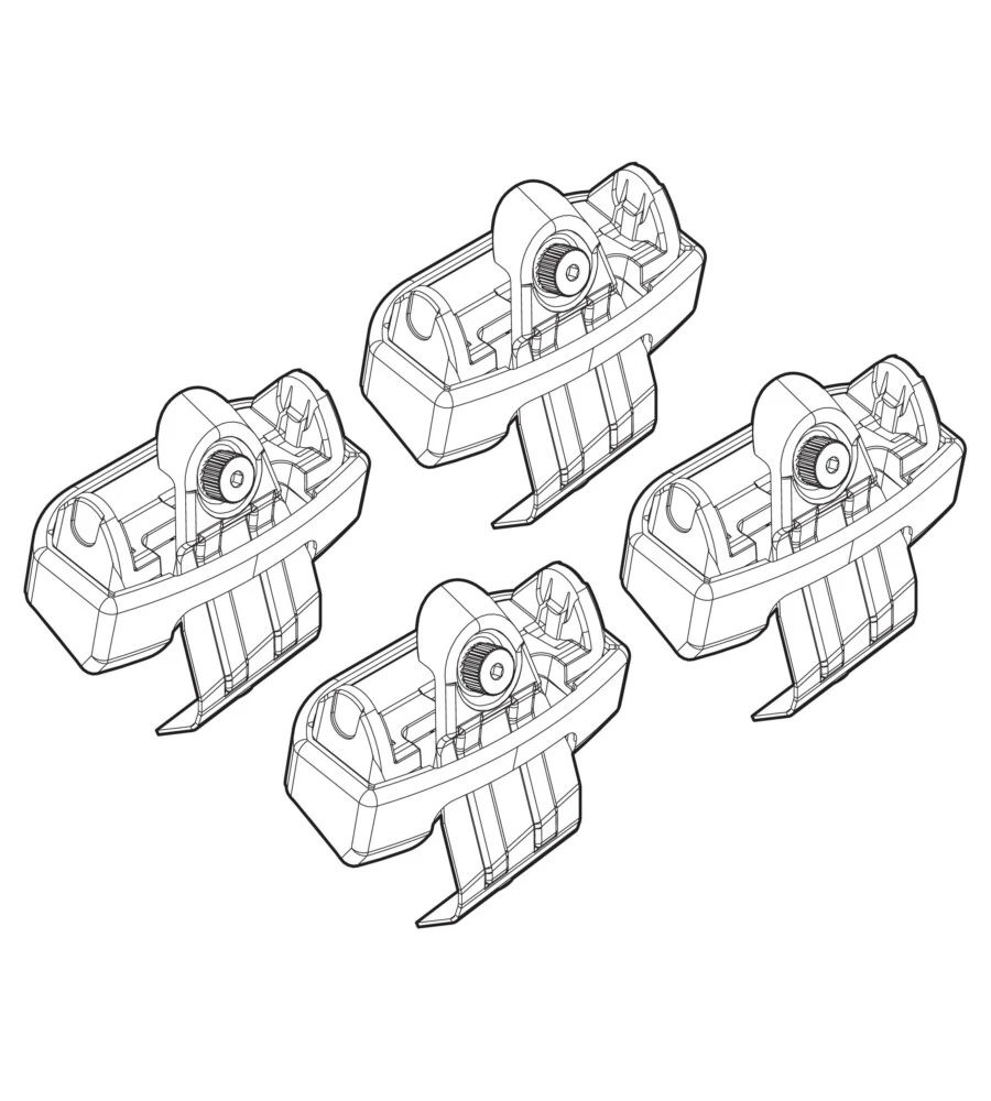 KIT ATTACCHI PER BARRE AUTO PORTATUTTO AUDI A3 3P, 5P SPORTBACK(NO PROFILO)1  N21138