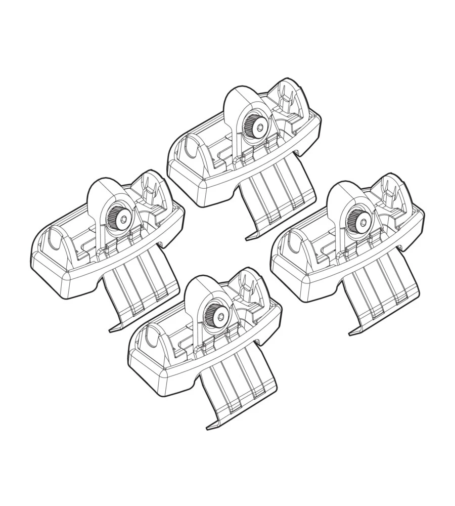 KIT ATTACCHI PER BARRE AUTO PORTATUTTO NISSAN JUKE 10>  N21131