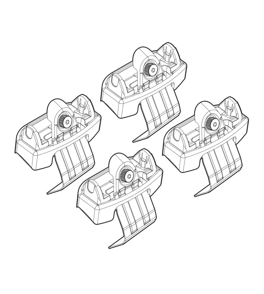 KIT ATTACCHI PER BARRE AUTO PORTATUTTO CITROEN C4 10>  N21128