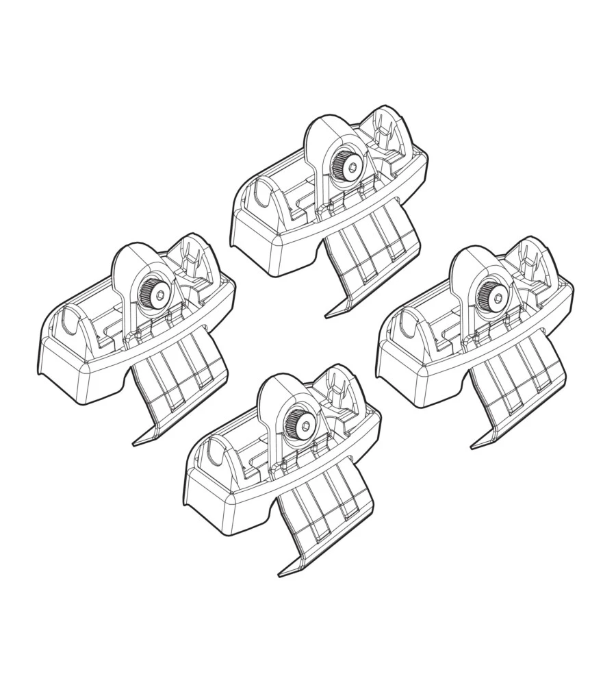 KIT ATTACCHI PER BARRE AUTO PORTATUTTO AUDI A4 07>  N21122