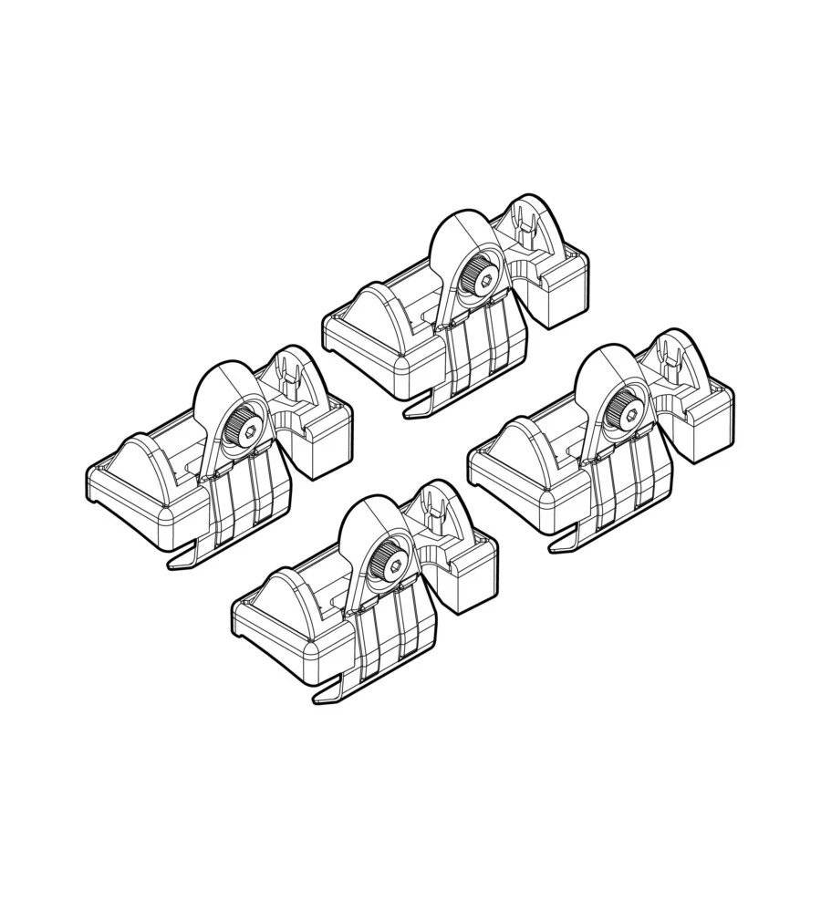 KIT ATTACCHI PER BARRE AUTO PORTATUTTO VW FOX 3D 05/05> 12/10  N21054