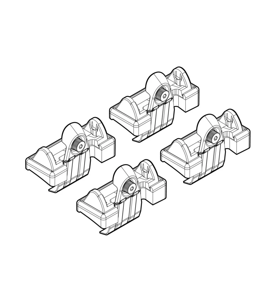 KIT ATTACCHI PER BARRE AUTO PORTATUTTO SEAT ALTEA 4D 04/04>, TOLEDO 01/05>08  N21045