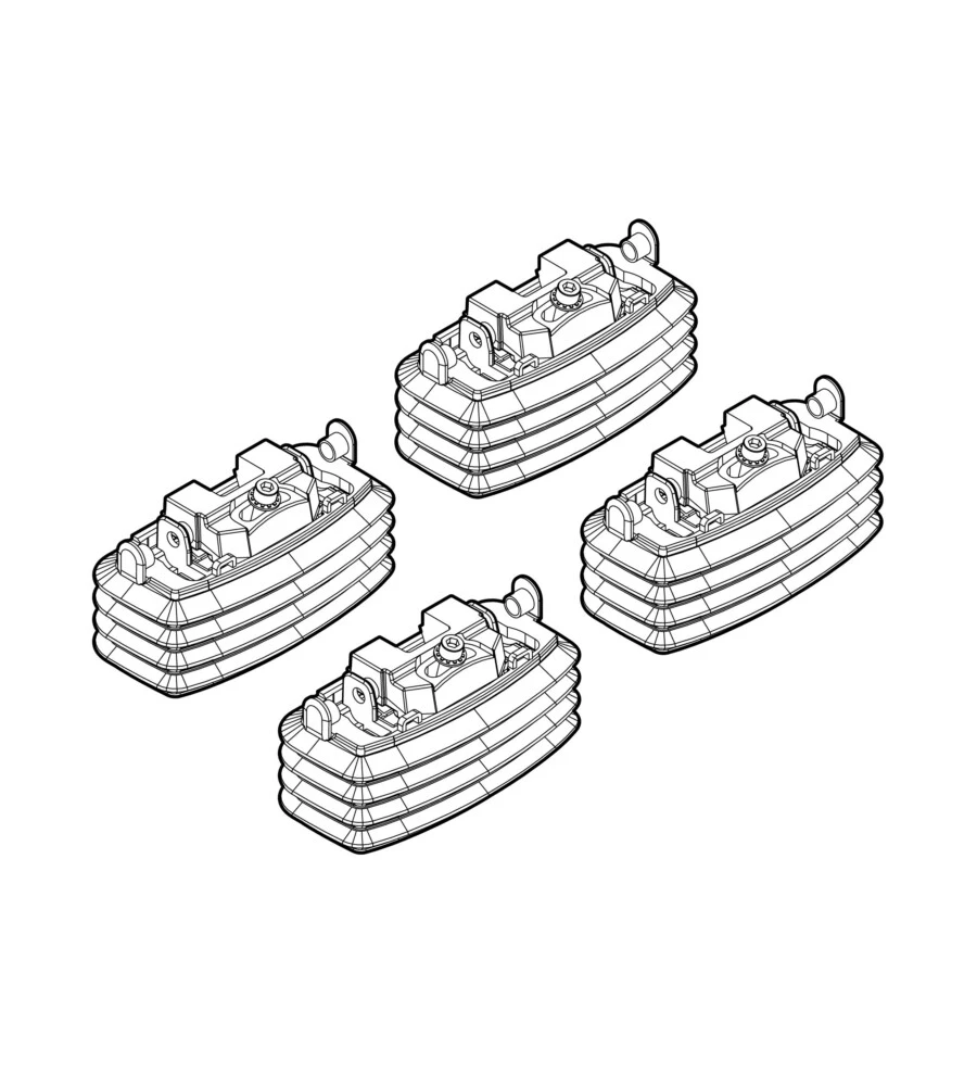 KIT ATTACCHI PER BARRE AUTO PORTATUTTO OPEL ASTRA H 3/5 PORTE 4/04>10/09, AS  N21030