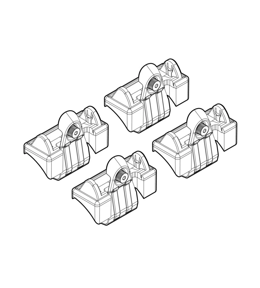 KIT ATTACCHI PER BARRE AUTO PORTATUTTO OPEL MERIVA 5D 4/03>4/10  N21026
