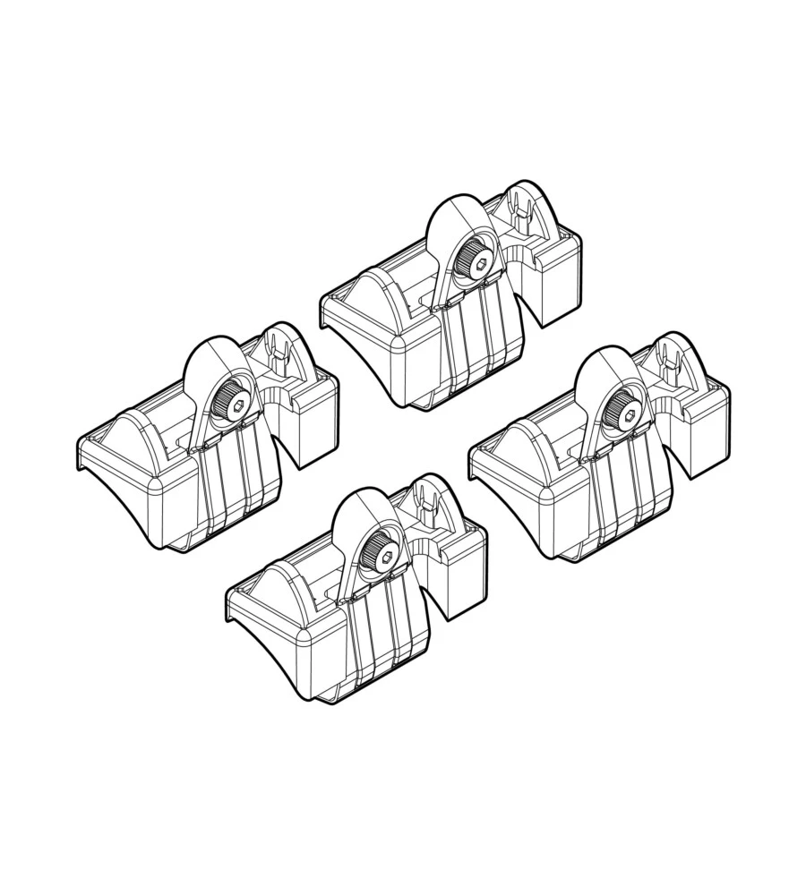 KIT ATTACCHI PER BARRE AUTO PORTATUTTO VW POLO 11/02>8/09  N21024