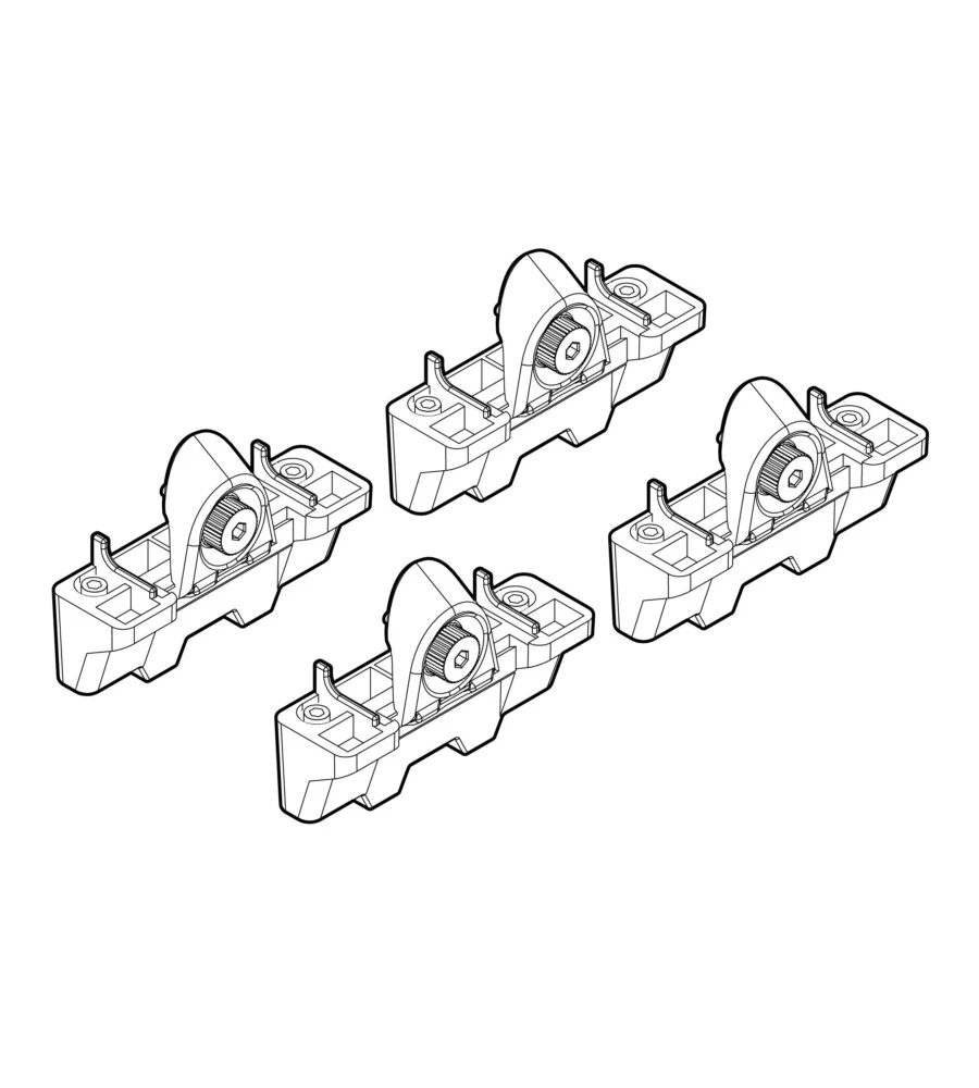 KIT ATTACCHI PER BARRE AUTO PORTATUTTO HONDA CR-V 3/5D 4/02>12/06  N21015
