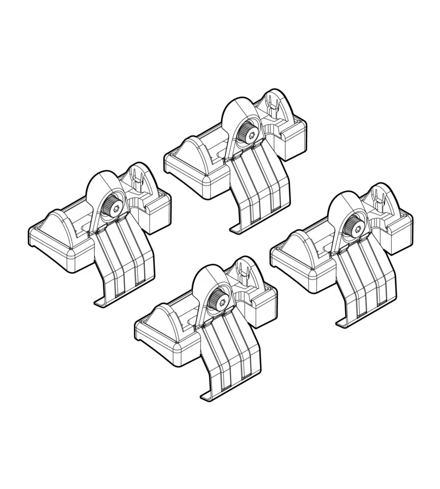 KIT ATTACCHI PER BARRE AUTO PORTATUTTO HONDA HR-V 3/5D 01/99>12/05  N21014