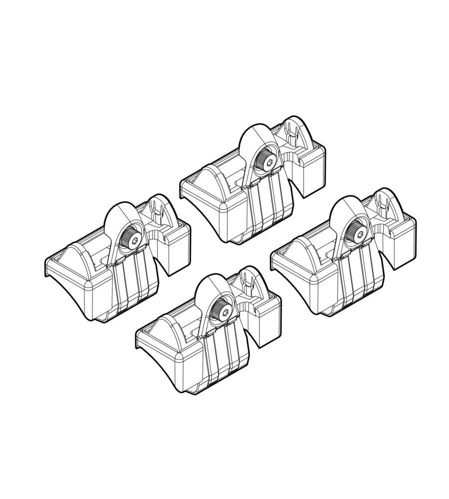 KIT ATTACCHI PER BARRE AUTO PORTATUTTO AUDI A3 3D 05/03>  N21010