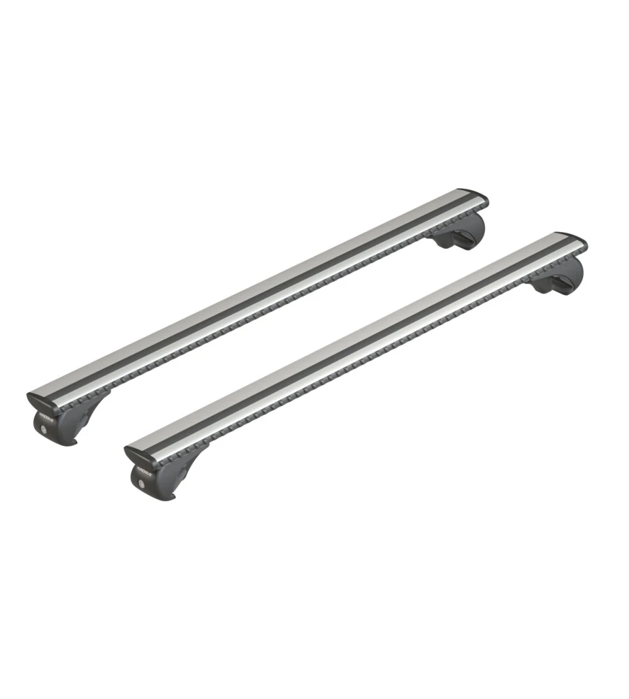 COPPIA BARRE PORTATUTTO IN ALLUMINIO SILENZIO RAIL - L - 128 CM  N15096