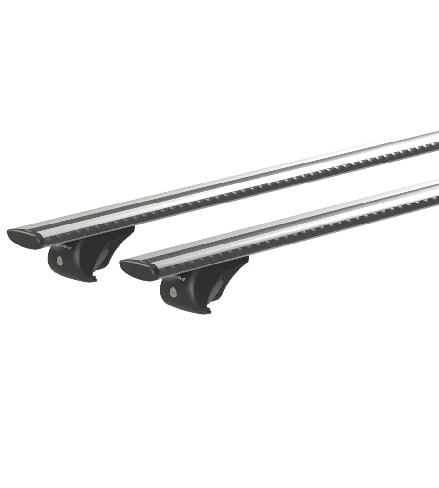 COPPIA BARRE PORTATUTTO IN ALLUMINIO SILENZIO RAIL - L - 128 CM  N15096