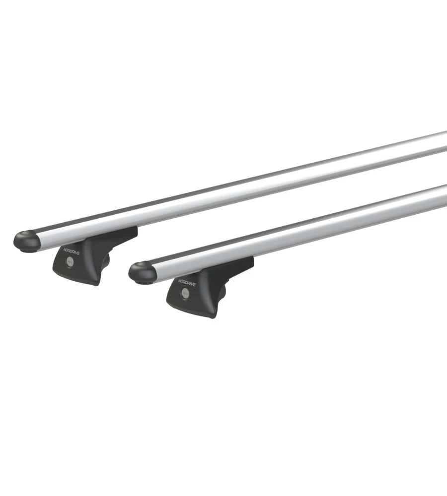 COPPIA BARRE PORTATUTTO IN ALLUMINIO IN-RAIL ALU - L - 127 CM  N15056