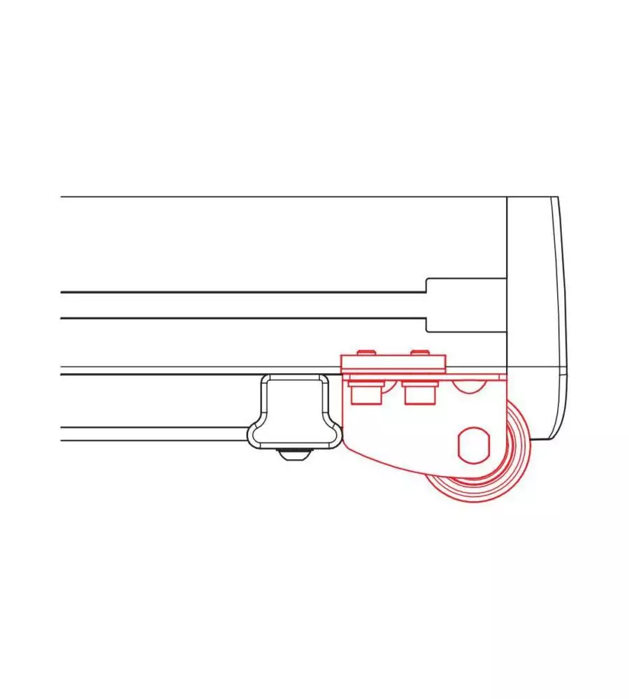 RULLO POSTERIORE PER CESTE KARGO RACK SYSTEM - R115 - 115 CM  N10231