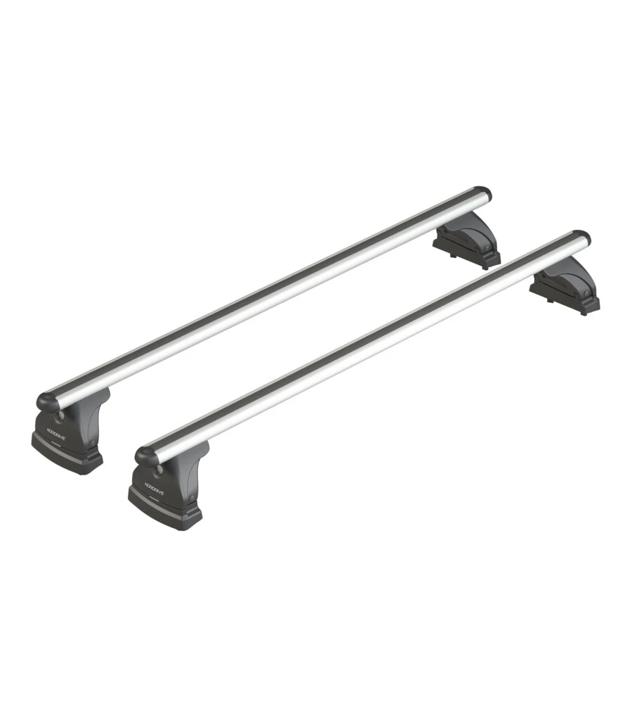 BARRE PORTATUTTO PER AUTO KIT COMPLETO NORDRIVE - EVOS LP - 124 - ALUMIA M  NK124LAM