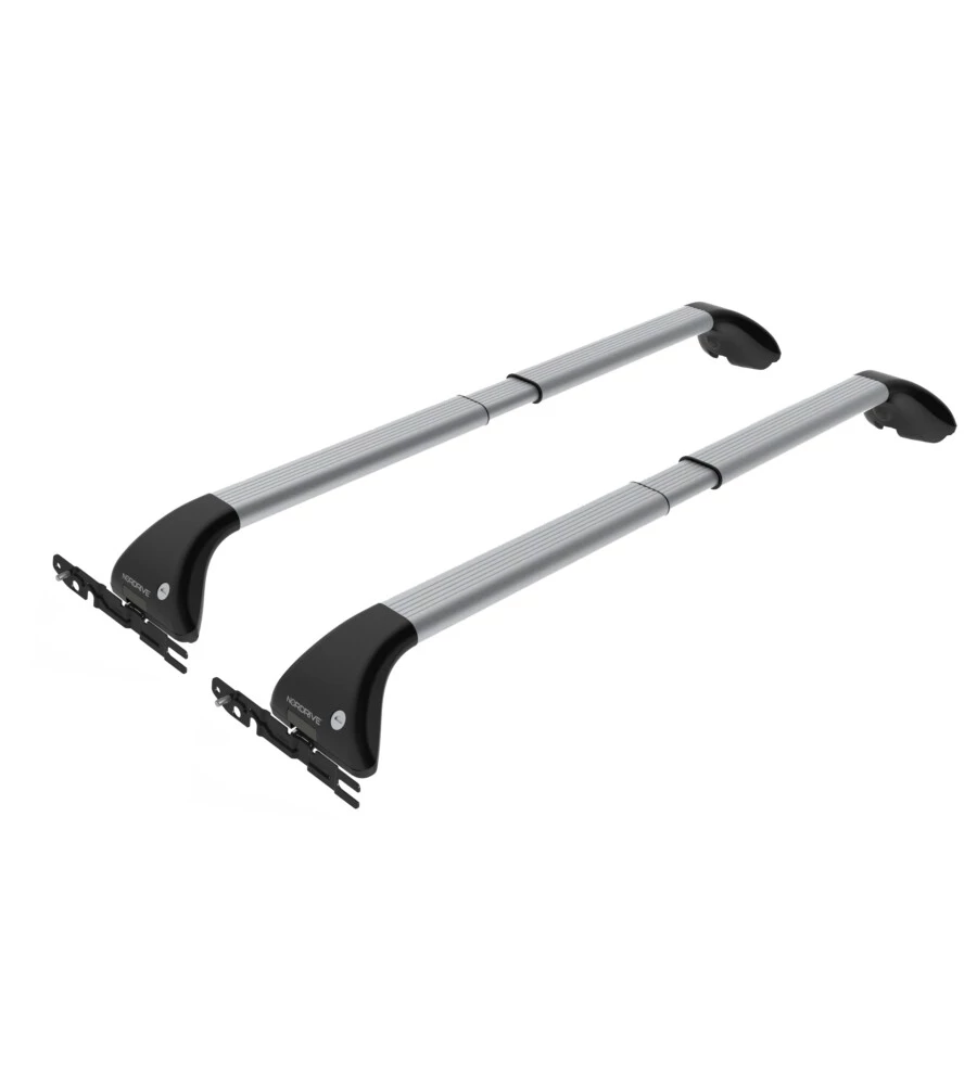 BARRE PORTATUTTO PER AUTO KIT COMPLETO NORDRIVE - 414 - SNAP ALU S  NK414SAS