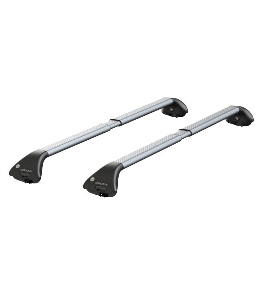 BARRE PORTATUTTO PER AUTO KIT COMPLETO NORDRIVE - 417 - SNAP ALU L  NK417SAL