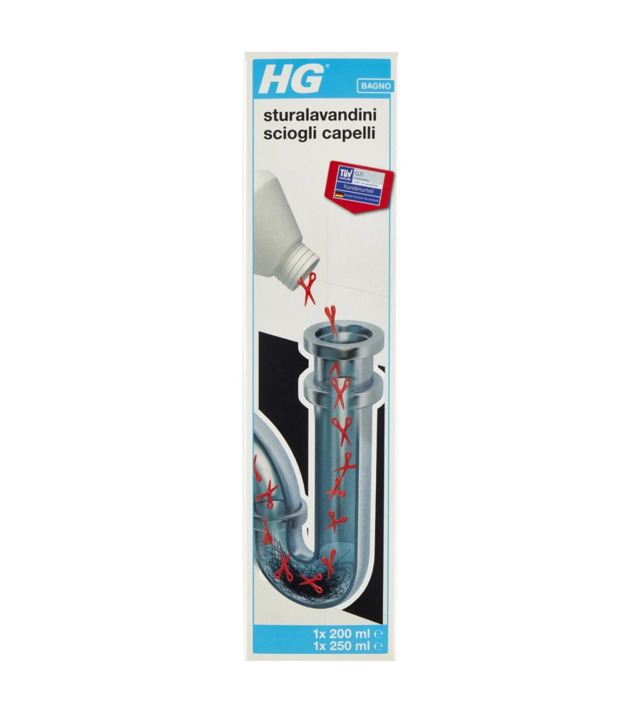 DISGORGANTE STURALAVANDINI SCIOGLI CAPELLI, 1X200 ML+1X250 ML