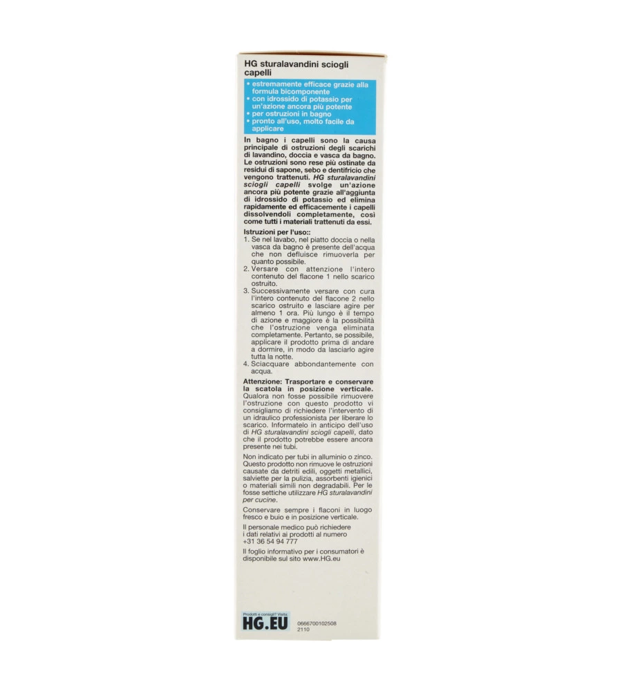 DISGORGANTE STURALAVANDINI SCIOGLI CAPELLI, 1X200 ML+1X250 ML