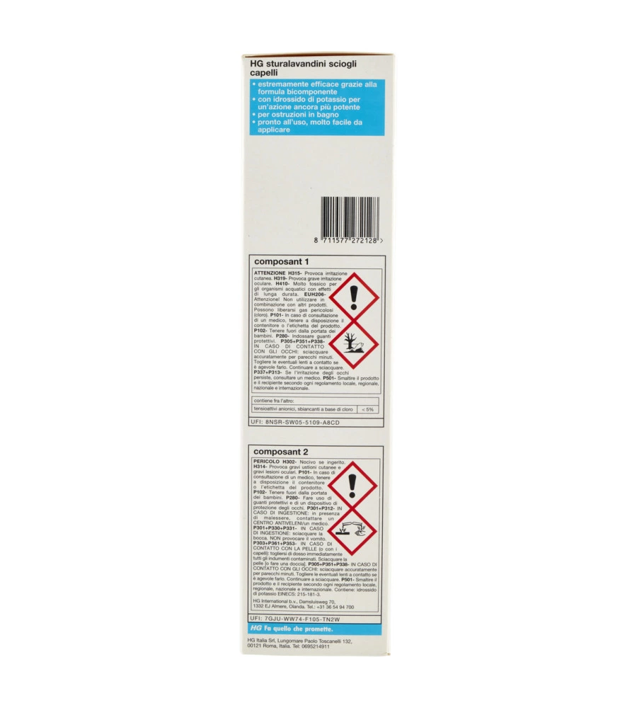 DISGORGANTE STURALAVANDINI SCIOGLI CAPELLI, 1X200 ML+1X250 ML
