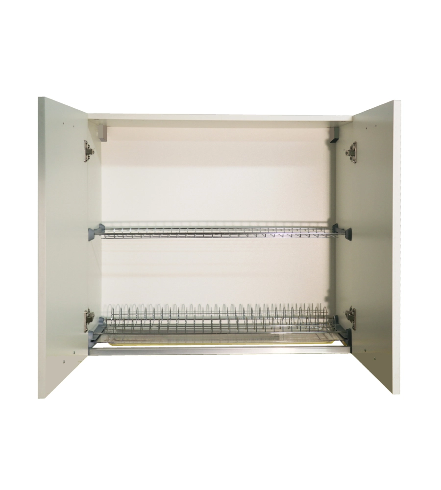 PENSILE DA CUCINA CON SCOLAPIATTI BIANCO - SKY - 80 CM