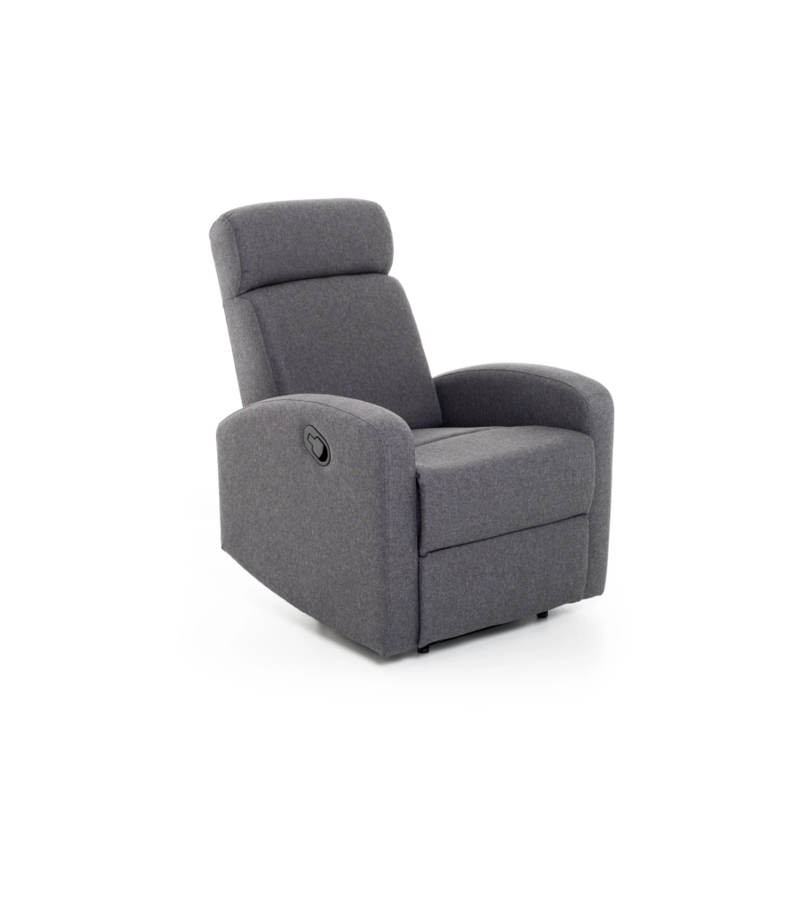 POLTRONA CON RECLINER MANUALE "MARTA" BLU JEANS, 74X78X105 CM