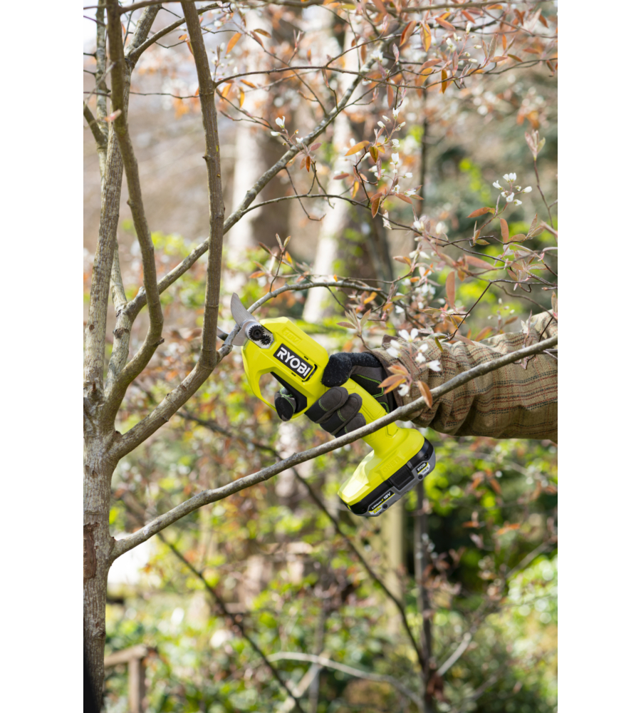 FORBICE DA POTATURA A BATTERIA RYOBI "RY18SCA-0" TAGLIO 25 MM 18V, SOLO CORPO MACCHINA