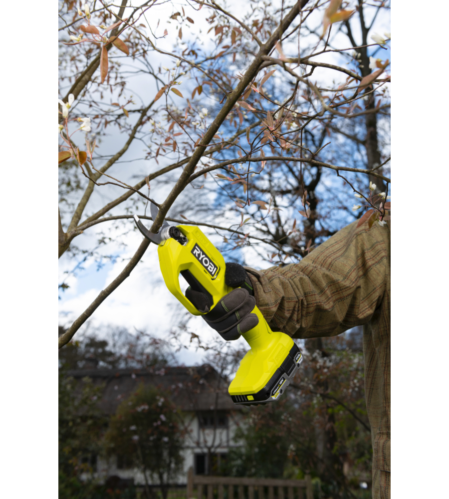 FORBICE DA POTATURA A BATTERIA RYOBI "RY18SCA-0" TAGLIO 25 MM 18V, SOLO CORPO MACCHINA