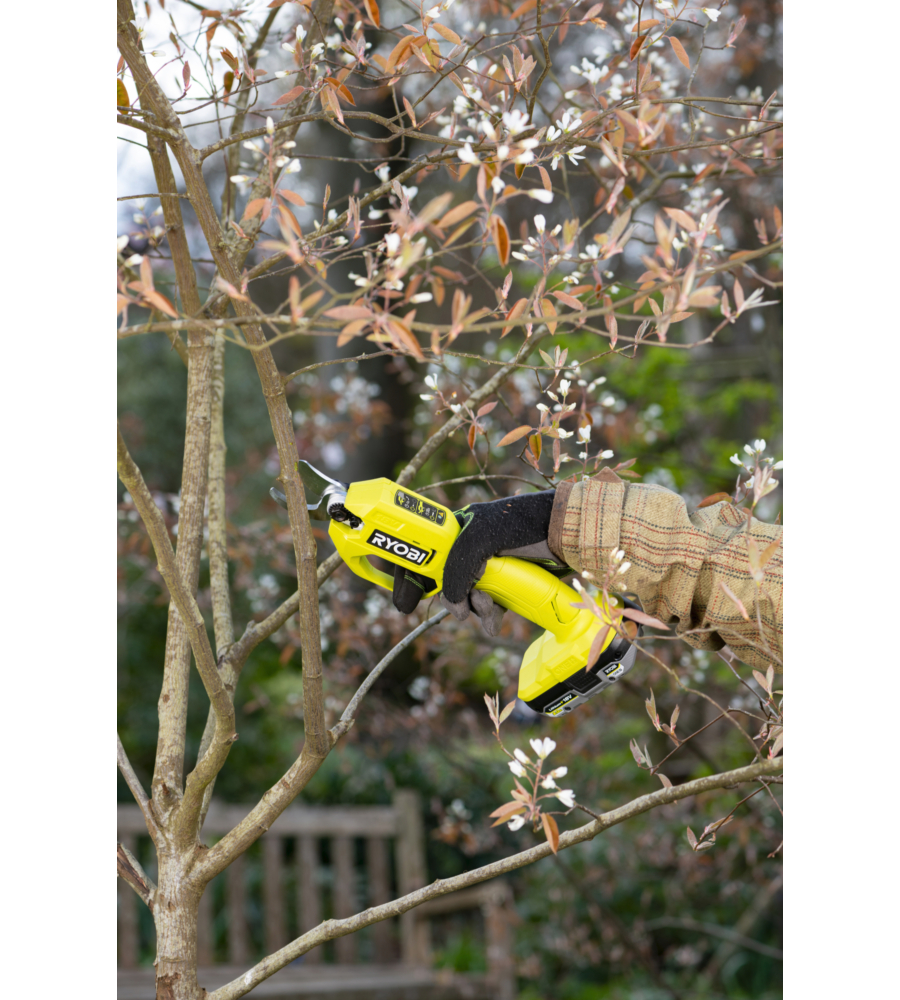 FORBICE DA POTATURA A BATTERIA RYOBI "RY18SCA-0" TAGLIO 25 MM 18V, SOLO CORPO MACCHINA