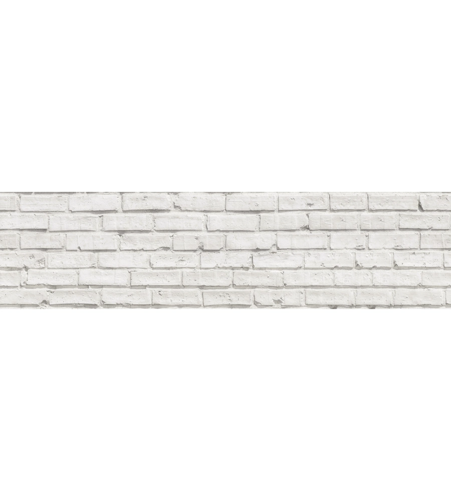 PARASCHIZZI ADESIVO IN PVC MATTONI BIANCHI, 260X60 CM