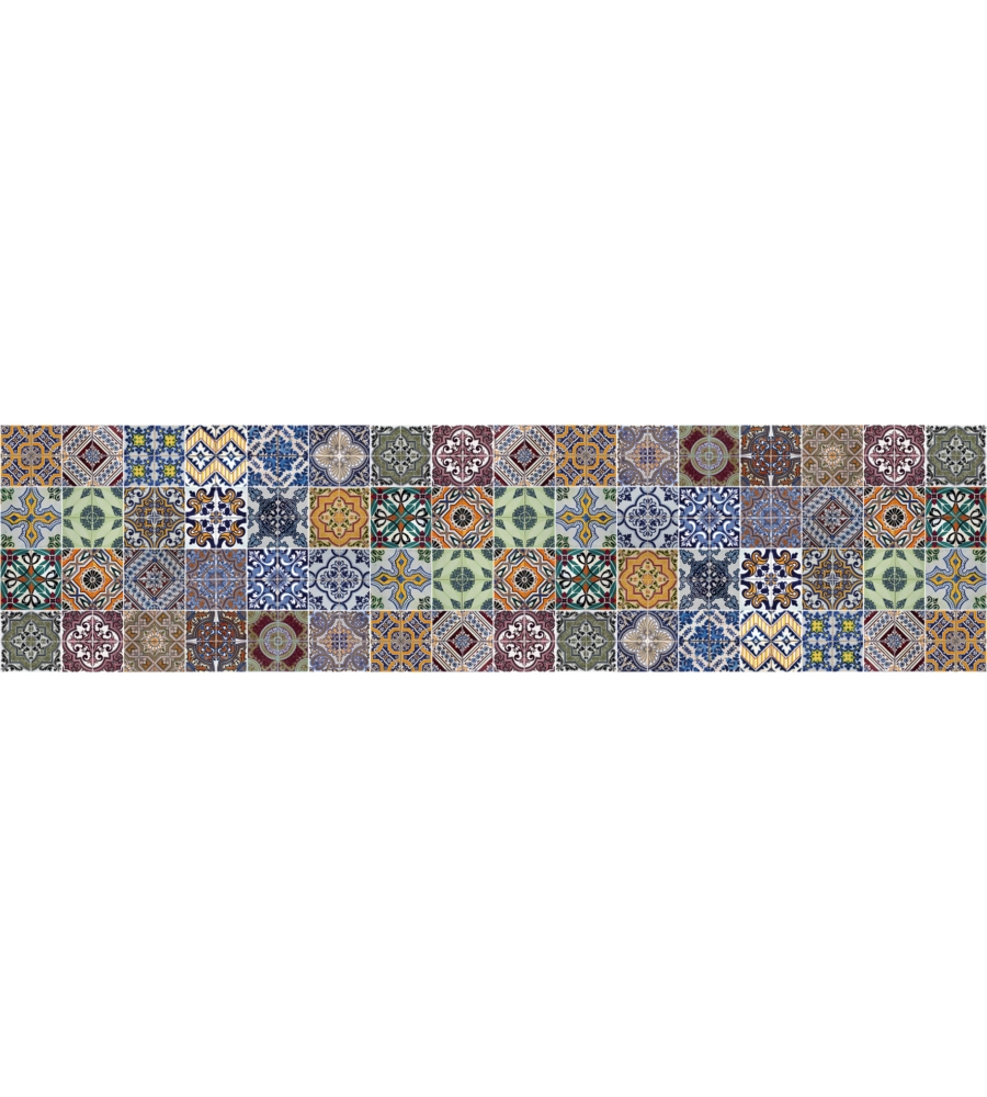 PARASCHIZZI ADESIVO IN PVC "AZULEJOS", 260X60 CM