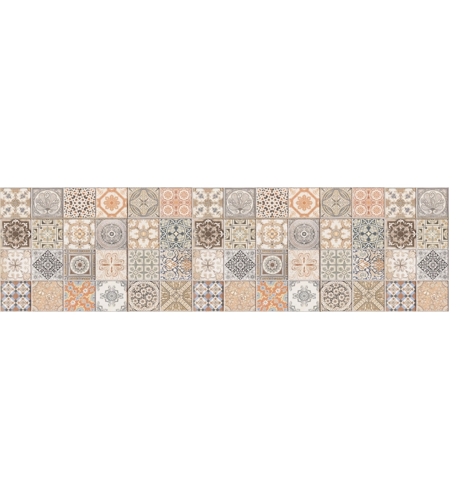 RUNNER IN VINILE "PERSIAN TILES", 50X180 CM